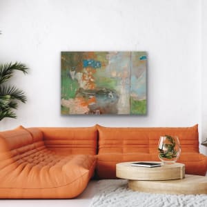 Juanita Bellavance, Riverbound, 2019, Acrylic on canvas, 36 x 48 inches by Juanita 