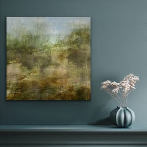 Juanita Bellavance, Riverbank terrain, From the Chestatee River portfolio, 2021, Acrylic on canvas, 24 x 24 inches. by Juanita 