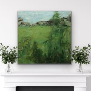 Juanita Bellavance, Terrain, 2019, Acrylic on canvas, 36 x 36 inches 