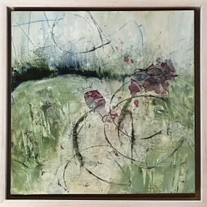 December 7, Juanita Bellavance, A Loose Kind of Day, From the 25 Days of Minis Portfolio, 2022, Acrylic on panel, 8 x 8 inches, Framed-9.5 x 9.5 inches by Juanita 