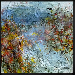 Juanita Bellavance, Autumn in the foothills , From the 25 Days of Minis, 2021, Acrylic on panel, 6 x 6 inches, Framed  Image: Autumn in the foothills framed 