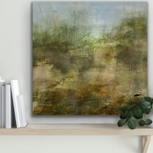 Juanita Bellavance, Riverbank terrain, From the Chestatee River portfolio, 2021, Acrylic on canvas, 24 x 24 inches. by Juanita 