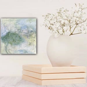 Lessons from the Olive Tree 4: Standing Alone, From the 25 Days of Minis Portfolio, 2023, Acrylic on panel, 8 x 8 inches by Juanita 