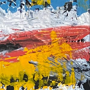 7 - Mini Source 18, From the Source portfolio, Acrylic on paper, 4 x 4 inches, Matted, Unframed 