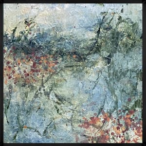 6-As far as the eye can see, From the 25 Days of Minis portfolio, 2021, Acrylic on panel, 6 x 6 inches, Unframed  Image: As far as the eye can see framed 