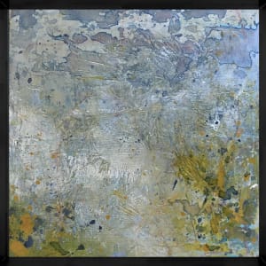 6-Rushing waters, From the 25 Days of Minis portfolio, 2021, Acrylic on panel, 6 x 6 inches, Unframed  Image: Rushing waters, Framed