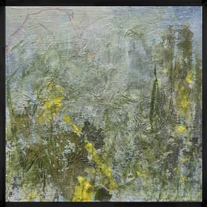 6-Where indigenous plants abide, From the 25 Days of Minis portfolio. 2021, Acrylic on panel, 6 x 6 inches. Unframed.  Image: Where indigenous plants abide, Framed