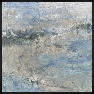 6-A day on the shore , From the 25 Days of Minis portfolio, 2021, Acrylic on panel, 6 x 6 inches, Unframed 
