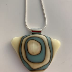 Fused glass pendant #230 by Shayna Heller 