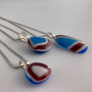 Fused glass pendant #103 
