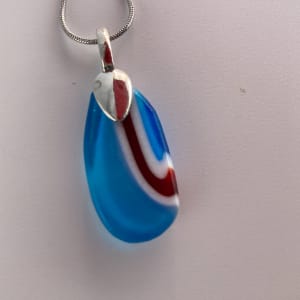 Fused glass pendant #103 