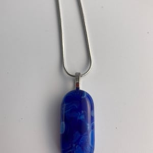 Fused glass pendant #106 by Shayna Heller 
