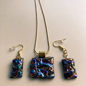 Pendant and earring set. #57 by Shayna Heller 