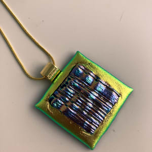 Fused glass pendant #245 by Shayna Heller