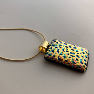 Fused glass pendant #259 by Shayna Heller 
