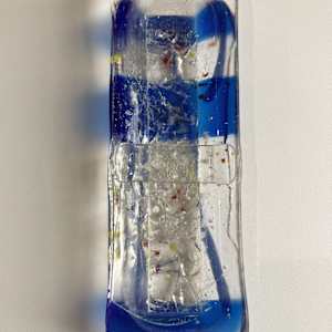 Custom - Wedding Glass Mezuzah by Shayna Heller, Image 6.
