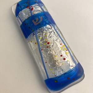 Custom - Wedding Glass Mezuzah by Shayna Heller, Image 7.