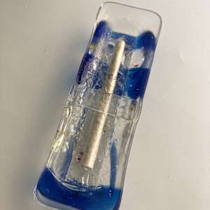 Custom - Wedding Glass Mezuzah by Shayna Heller, Image 9.