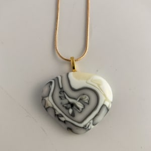 Fused glass pendant #287 by Shayna Heller