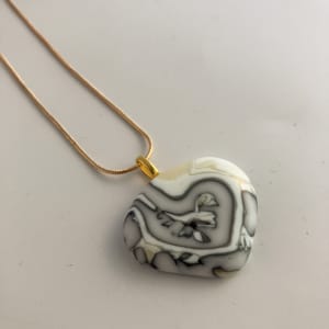 Fused glass pendant #287 by Shayna Heller 