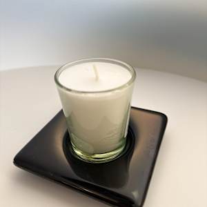 Memorial plate candle holder. #43 by Shayna Heller