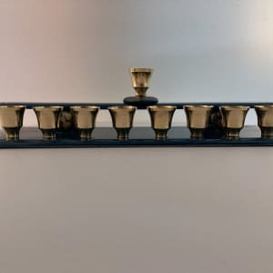 Menorah - wide cups by Shayna Heller 