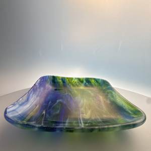 River Flow - Rounded Square Serving Dish by Shayna Heller, Image 1.