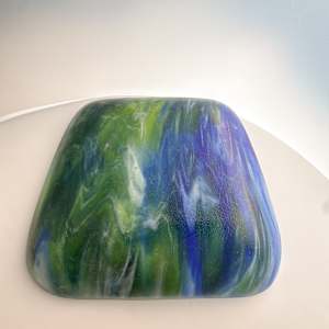 River Flow - Rounded Square Serving Dish by Shayna Heller, Image 2.