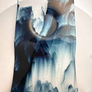 Sloped Serving Tray with 6" Dipping Bowl by Shayna Heller, Image 4.