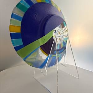 Custom - Abstract Collage in Blues by Shayna Heller, Image 2.