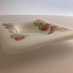 Strawberry plate candle holder #7 