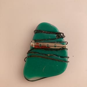 Fused glass pin #113 