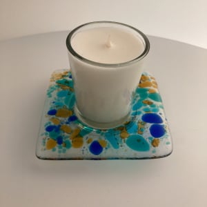 Memorial plate candle holder. #12 by Shayna Heller 