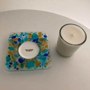 Memorial plate candle holder. #13 