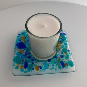 Memorial plate candle holder. #14 by Shayna Heller 