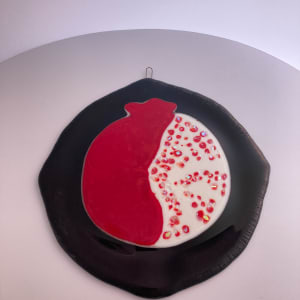 Art Glass - Pomegranate Trivet by Shayna Heller 
