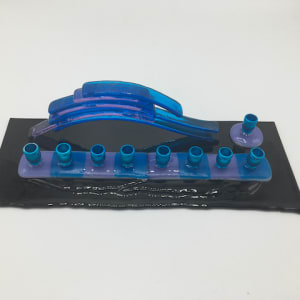Menorah Flowing Edges with Arch by Shayna Heller 