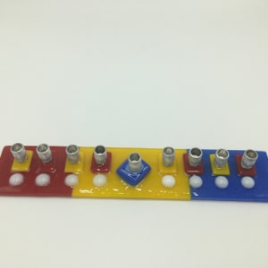 Menorah Tri-color by Shayna Heller 
