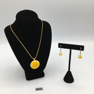Pendant and earring set. #7 