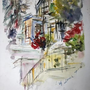 House with bunganvillea on 23rd St, between Diamond and Castro ST by Lucia Gonnella