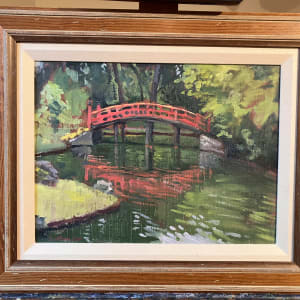 Red Bridge at Botanic Gardens by Matthew Lee 