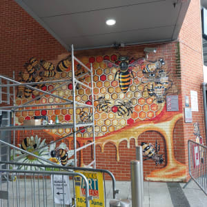 7) Bee mural by Robin Eckardt 