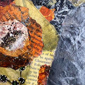 Kindred by Melissa Brauen  Image: close up go collage floral impressions 