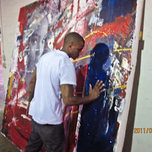 Love Faces / 96" x 96“ by Maria Lankina 