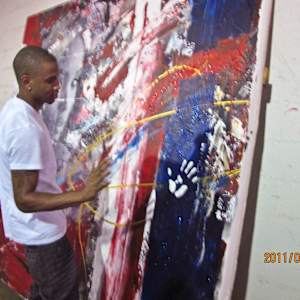 Love Faces / 96" x 96“ by Maria Lankina 