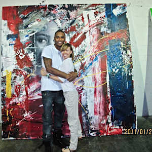 Love Faces / 96" x 96“ by Maria Lankina 