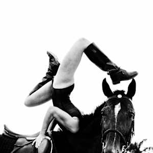 SEDIT QUI TIMUIT NE NON SUCCEDERET / Girl on a Horse Upside  Down by Maria Lankina