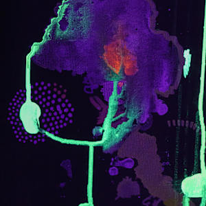 Neural Drip by Maria Lankina  Image: detail , photographed in UV light 
