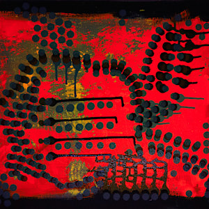 Soft System Pulse by Maria Lankina  Image: artwork photographed in UV light. 