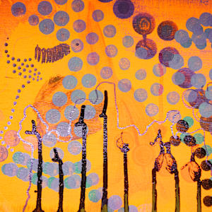 Soft Systems: Infinity Loop by Maria Lankina  Image: Artwork detail close up. In UV light 